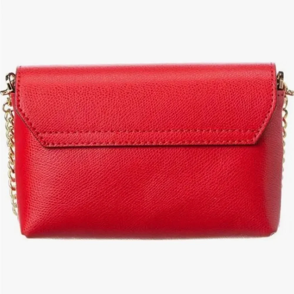 Valentino By Mario Valentino Lilou Bonbonniere Leather Crossbody Red - Picture 2 of 6